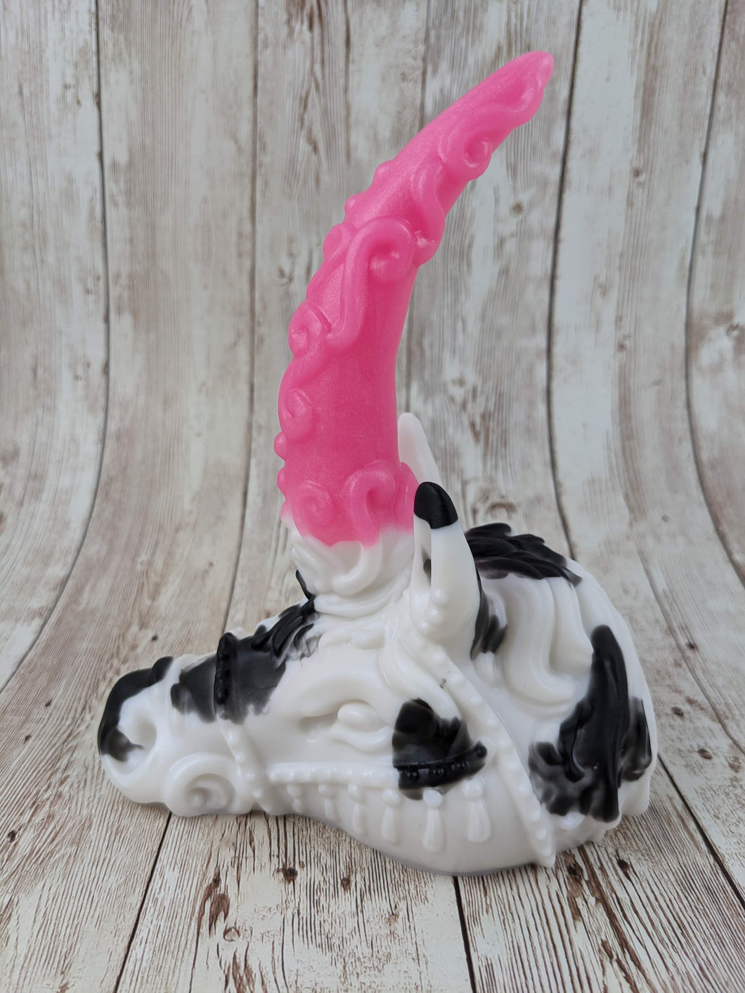 Axis the Unicorn's Horn, Size Small (Medium Firmness) Cow Print