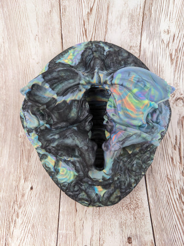 Lydia the Sea Beast, Size Small (Medium Firmness) Black Rainbow