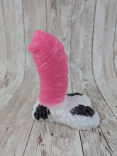 Lennex the Dancing Bear Erect Version, Size Mini (Soft Firmness) Cow Print Coloration