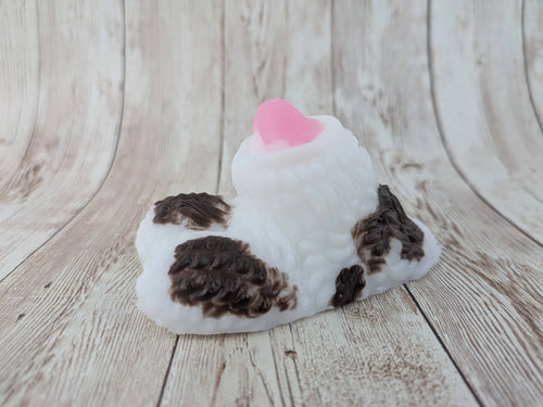 Fredrick the Werewolf of the woods, Size Mini (Medium Firmness) Brown Cow Coloration