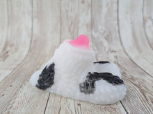 Fredrick the Werewolf of the woods, Size Mini (Soft Firmness) Cow Print Coloration