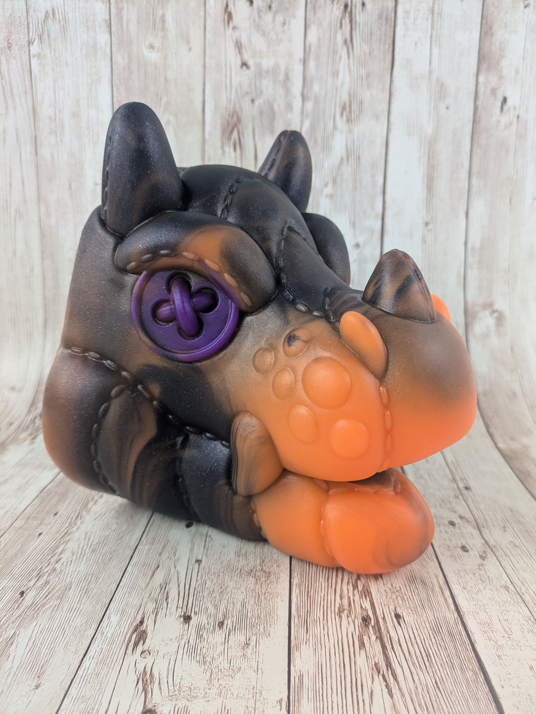 Patches the Cursed Dragon, Size Large (Soft Firmness) Hand Painted