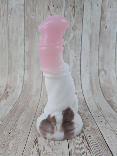 Axis the Royal Unicorn, Size Small (Soft Firmness) Brown Cow Print