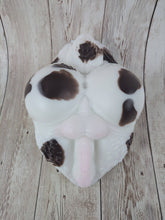 Tristan the Whimsy Prince, Size Small (Soft Firmness) Brown Cow Print