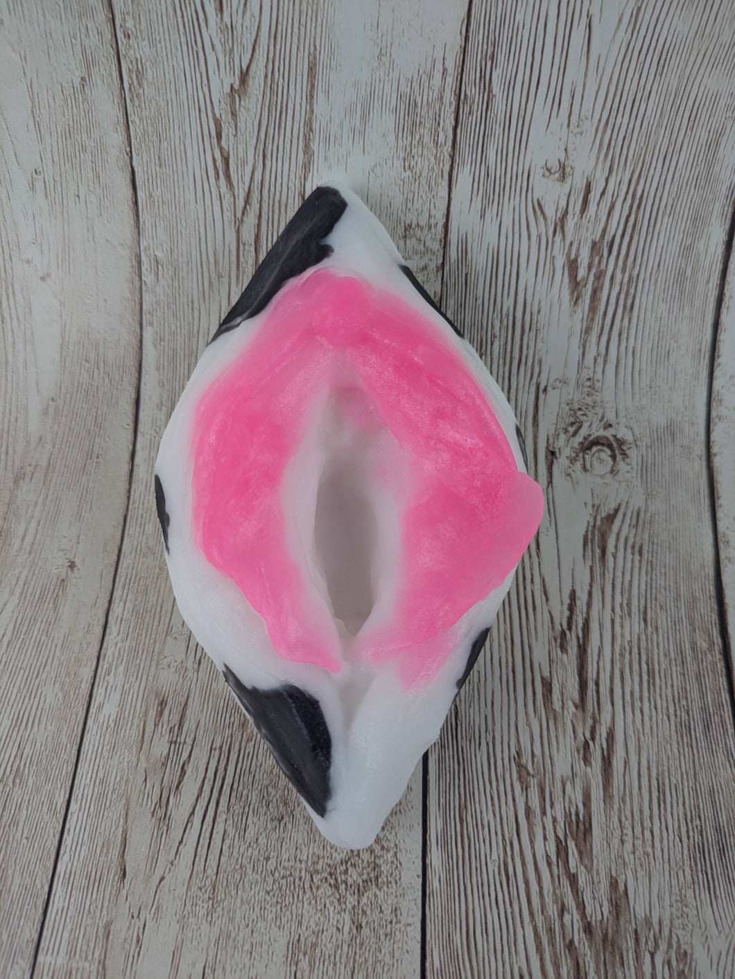 Vulva Squishy, Size Onesize (Soft Firmness) Traditional Cow Print