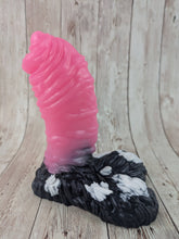 Lennex the Dancing Bear Erect Version, Size Small (Soft Firmness) MISHAP White Spot Cow Print