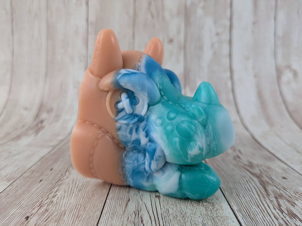 Patches the Cursed Dragon, Size Small (Soft Firmness) Day at the Beach Special Coloration