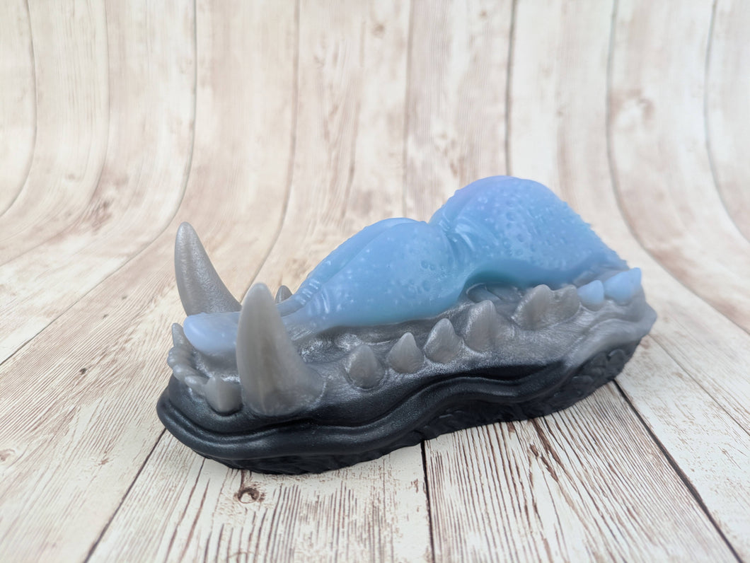 Lower Jaw Squishy, Size Onesize (Soft Firm tongue and teeth, medium firmness base) Dark Horse Special Coloration