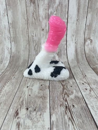 Jasper the Forest Guardian, Size Mini (Soft Firmness) Cow Print