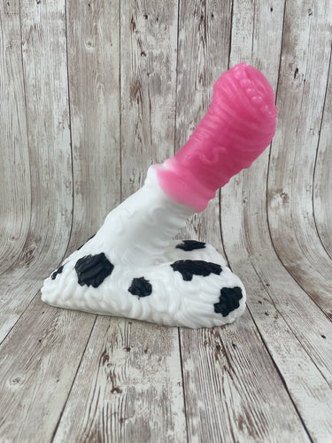 Jasper the Forest Guardian, Size Medium (Soft Firmness) MISHAP Cow Print