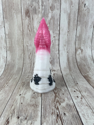 Krazor the Sky Eater , Size Small (Soft Firmness) MISHAP Cow Print