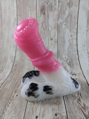 Jasper the Forest Guardian, Size Mini (Soft Firmness) Cow Print