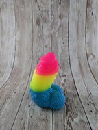 Bently the Big Horned Sheep, Size Mini (Soft Firmness) Pansexual Flag - KuduVoodoo