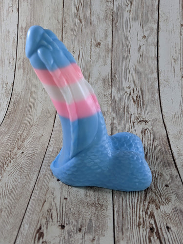 Fang the Laughing Dragon, Size Mini (Super Soft Firmness) Trans Flag