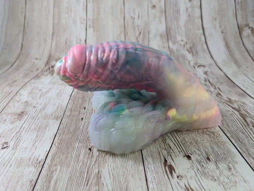 Lennex the Dancing Bear Packer, Size Small (Soft Firmness) MISHAP Crystal Rainbow