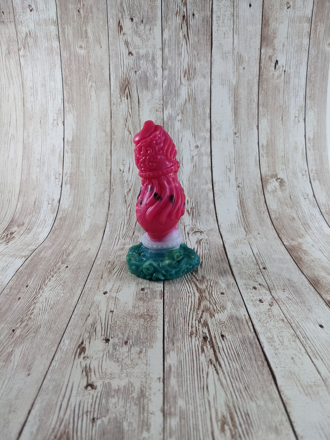 Lan the Warrior, Size Mini (Soft Firmness) Hand Painted Watermelon