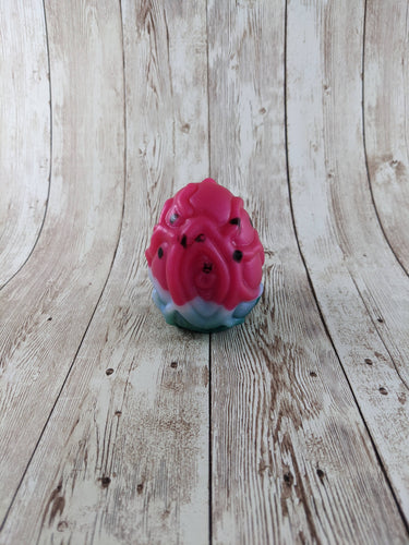 Many Eyed Creature Egg Size Large (Soft firmness) Hand Painted Watermelon