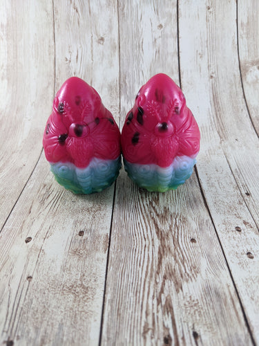 Moth Clutch Size Medium (Moth/Soft, Moth/Soft) Hand Painted Watermelon