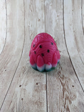 Toothed Egg Size Large (Soft firmness) MISHAP Hand Painted Watermelon