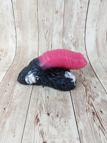 Lennex the Dancing Bear Packer, Size Small (Super Soft Firmness) MISHAP Hand Painted Cow Print